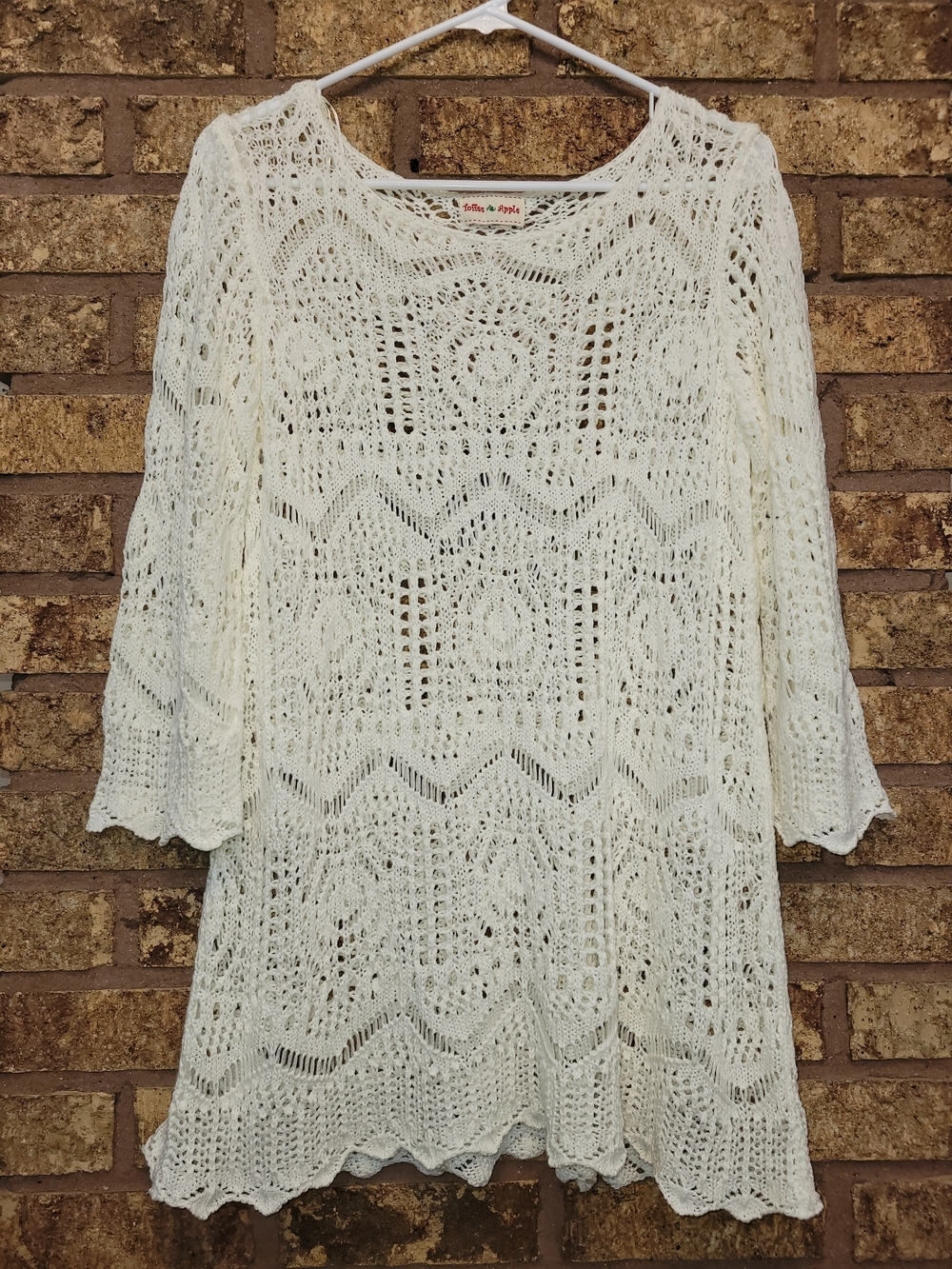 Toffee Apple Crochet Mini Dress Size Medium